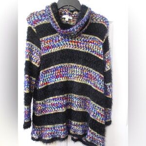 Studio JPR Women’s XL Purple and Blue Cowl Neck Sweater